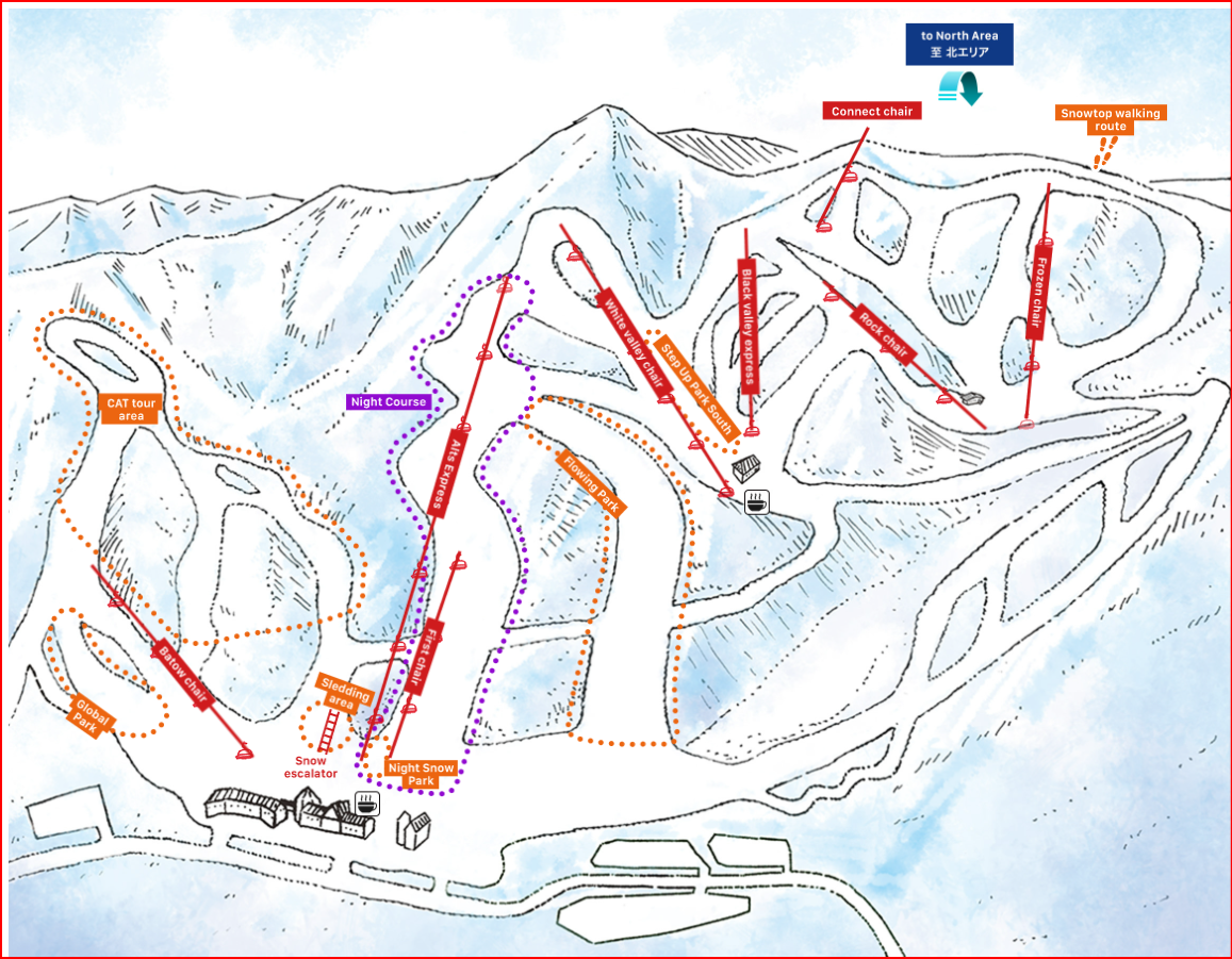 南區雪場地圖(原ALTS)